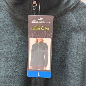 Eddie Bauer Women's 1/4 Zip Fleece - Forest Green
